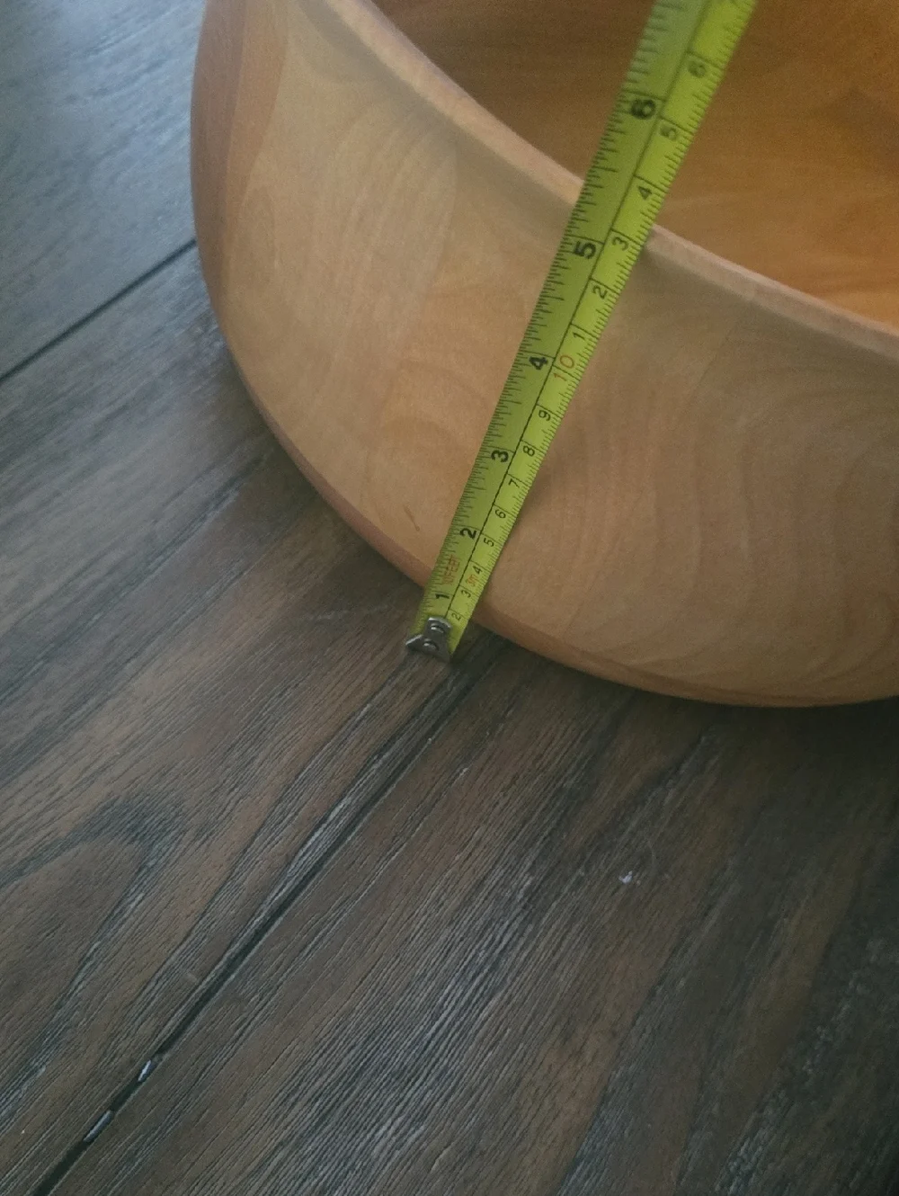 Williams Sonoma light brown wooden decorative bowl